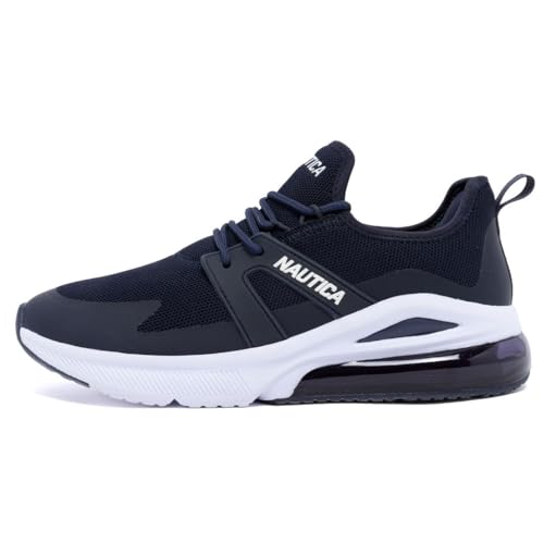 Image of Nautica Men's Sneakers - Air Cushion Lace-Up Running Shoe - Lightweight and Comfortable Athletic Footwear for Everyday Wear and Fitness Training