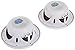 LANZAR Marine Speakers, 5.25 Inch, Water Resistant, 400 Watt Power, 2 Way Audio System, Resin Treatment, Includes Grills and Installation Hardware for Indoor and Outdoor Use, AQ5CXW (White)