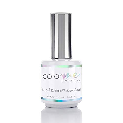 Color Me Cosmetics Gel Polish Base Coat - 0.5 oz. Rapid Release Peel Off Base Coat for Gel Manicure on Natural Nails Made in the USA*
