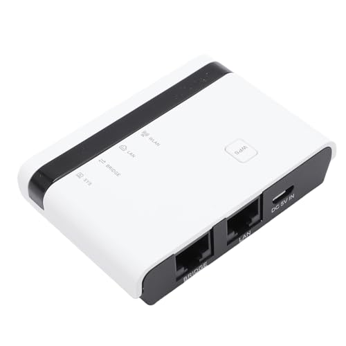 USB Print Server - Allows to Share up to 4 Printers wirelessly or via Ethernet, 10/100Mbps LAN Bridge Sharing Wired Wireless Standalone Modes Print Server, Plug and Play (US Plug)