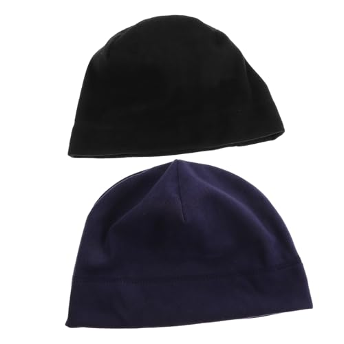 WOFASHPURET 2 Pcs Cycling Skull Cap Warm Beanies Skiing Cap for Winter Outdoor Sports