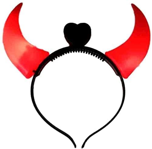 MOOLYAVAAN PRODUCTS Flashing Light-Up Vampire Devil Horns Headband Crowns Headband Hair Band Headdress for Boys and Girls Fancy Dress Costume Accessory (PACK OF 1, STANDARD) (B0DH3K856F) Amazon Price History, Amazon Price Tracker