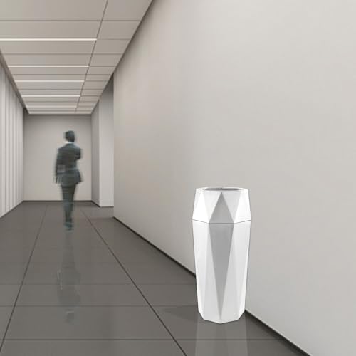 Papelera comercial exterior acero inoxidable con tapa miniatura 4
