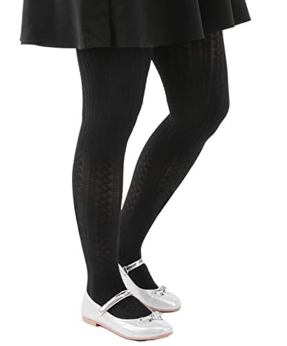 SIRRI Girls High Waist Tights Cute Patterned Knit Stocking