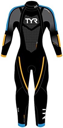 TYR HCATM6A577S Mens Cat 2 Wetsuit Black/Blue/Orange S