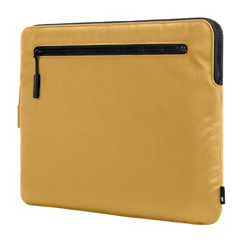 Incase Compact Laptop Sleeve with Flight Nylon - 13 inch Laptop Sleeve for MacBook Air - Faux Fur Lining, Lightweight, Durable, Weather Resistant, Slip Pocket for Accessories - Sunflower Yellow