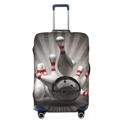 Bowling Ball Travel Luggage Cover Suitcase Protector Bag, Fits 18-32 Inch Luggage, Anti-Scratch Suitcase Sleeve For Kid And Adult,Medium