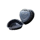 Zenker Set 2 Mini Moldes Corazón, 12,8x12x3 cm, Moldes Antiadherentes Aptos para Air Fryer, Perfectos para Porciones Individuales, Mini Tartas de San Valentín, Acero al Carbono