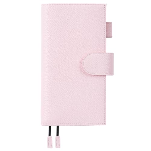 Moterm Leather Cover for Hobonichi Weeks - Fits Hobonichi Weeks/Weeks Mega with Back Pocket (Pebbled-Quartz)
