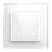 Produktbild Homematic IP Glas-Wandthermostat mit 1-Fach Glasrahmen und CO2-Sensor, weiß, Smart Home, misst Temperatur, Luftfeuchte, CO2, für Heizkörper/Fußbodenheizung mit App, Alexa, Google Assistant