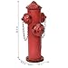 Sunnydaze Fire Hydrant for Dogs to Pee On - Dog Fire Hydrant Pee Post for Potty Training - Red Powder-Coated Paint Finish - 21