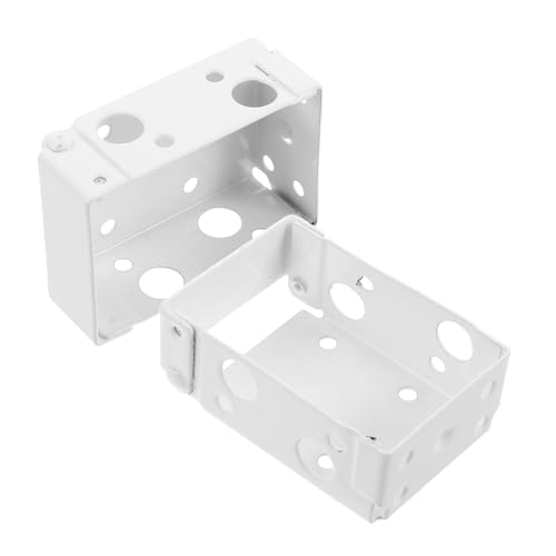 PRETYZOOM 2pcs Curtain Rod Support Brackets Blind Holder Brackets White for Low Profile Blinds Enhancing Home Decor