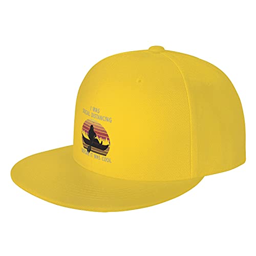 mengmeng Gorra de béisbol unisex estilo vintage ajustable I was social Distancing Before It was Cool 3 Trucker Hat Snapback Mesh Caps Cover