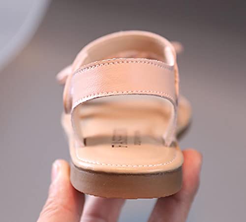 Little Kids Girl's Open Toe Outdoor Casual Sandals Bow Flats Summer Princess Dress Shoes4
