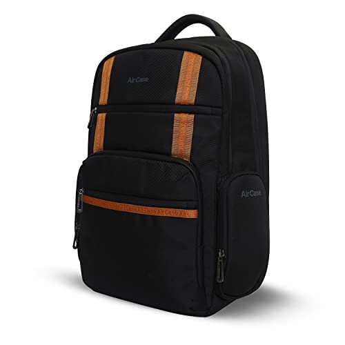 Image of AirCase Anti-Gravity Backpack for Men & Women, Weight Reducing 15.6 inch Laptop Bag for Travel & Office, Ergonomic Technology for Posture & Muscle Support,Patent Protected,In-built Shock Absorber,Black