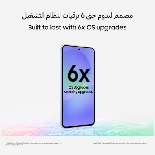 Samsung Galaxy A36 5G, Android Smartphone, 256GB Storage, 8GB RAM, Awesome Lime, 6x OS Upgrades, Large Display, Octa-Core Processor (UAE Version)