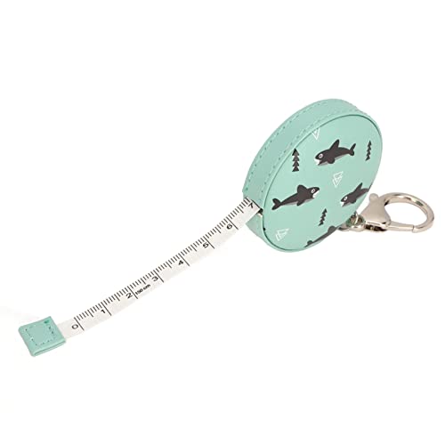 Fita métrica de costura, couro PU uma chave para reciclar fita métrica do corpo para costura manual