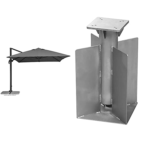 Schneider-Schirme Rhodos Grande Ampelschirm anthrazit ca. 400 x 300 cm &...