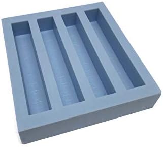 Hobby-CAST 4 Cavity Block Mold for Pen Blank Casting Knife Scales Color Casting 3/4 x 3/4 x 5.25 Lon