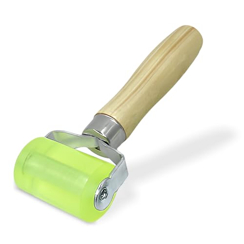 Alethron Andrückrolle 48mm Gummiwalze Professionell Andruckrolle Andrückwalze Hitzebeständig Gummiwalze Silikon Nahtroller Tapete Kantenroller Gummirolle für Kantenumleimer Verschweißen