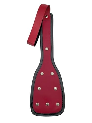 Fantezi Aksesuar - Bilek Askılı Çift Yüzlü Suni Deri Şaplak Kırmızı