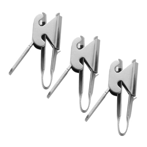 OHPHCALL 3Pcs Nut Opener Tool Stainless Steel Multi Functional Chestnut Walnut Sheller Effortless Nut Cracker for Sunflower Dried Fruits Essential Kitchen Gadget