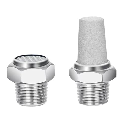 Silencieux d'échappement pneumatique en acier 304 long 3/4 pouce pour réducteur