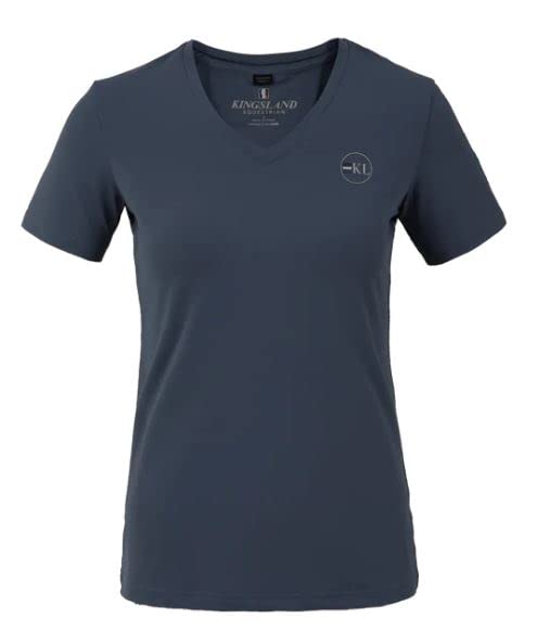 T-shirt d'entraînement Kingsland Brandi l'excellence du design équestre en Blue Bering Sea