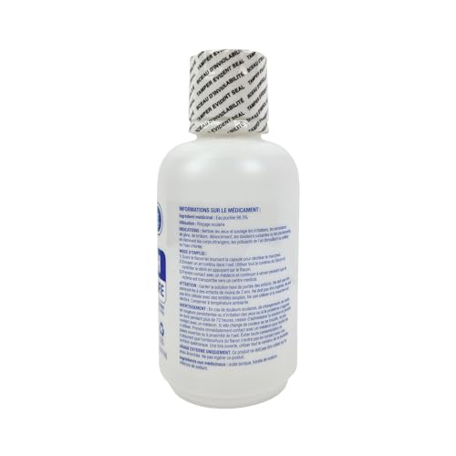 First Aid Central 100485 PhysiciansCare Solution de lavage des yeux d'urgence, fabriquée au Canada, 16 Bouteille d'Oz