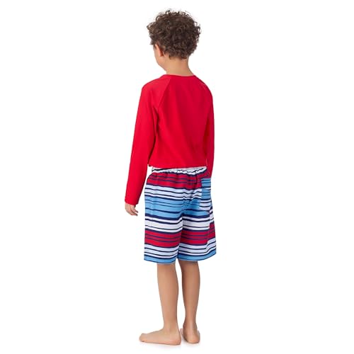 Image of Saint Eve Kids 2 Piece Swim Suit Short & Trunks Set with UPF 50+ Protection - Rash Guard Swimsuit Top & Shorts Sets for Boys