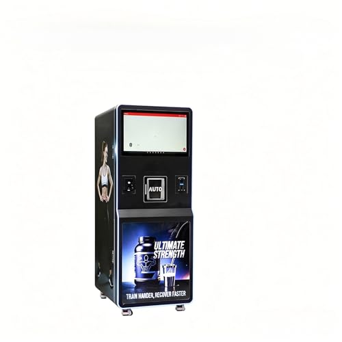 Protein Shake Vending Machine - Industrial Nutrition Dispenser for Large Fitness Chains and College Recreation Centers, Heavy-Duty Protein Kiosk with 300-Shake Capacity and Remote Diagnostics