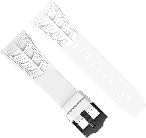 Boîtier en fibre de carbone pour Apple Watch 8 7 SE bracelet sport caoutchouc fluoré 45 mm