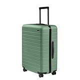 Away Medium Checked Luggage, Lightweight Hard Shell Suitcase with Spinner Wheels, Durable Rolling Luggage, TSA Lock, 26 Inch, Sea Green