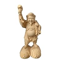 Amazon｜仏像 大黒天像 大黒天像 七福神 商売繁盛 福徳開運 檜木 金箔
