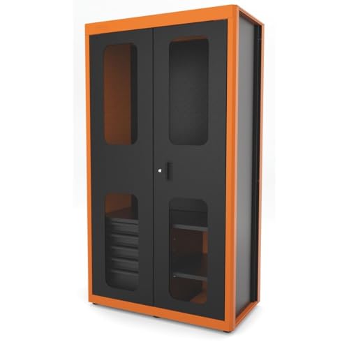 Armário para Ferramentas Tramontina PRO 2 Portas com Visores 5 Gavetas