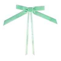 Talking Tables 8 x grüne Geschenkschleifen aus Samt, luxuriös, wiederverwendbar, für Weihnachtsverpackungen, Party-Dekor, Hochzeitsdekorationen, Bastelprojekte, Geschenkpapier-Zubehör
