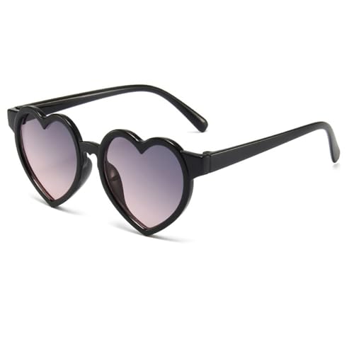 WZWLKJ Girls heart Shaped Sunglasses UV 400 Protection Kids Love Heart Sunglasses Outdoor Beach Holiday Age 3-10 Years