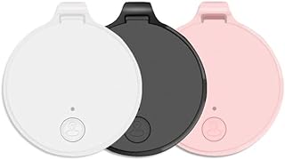 GPS Tracker for Kids, Pets, Dogs, Luggage, No Monthly Fee, Real-Time Global Tracking Device, Item Finder, Waterproof Mini Tag Compatible with Apple Find My App, iOS (Black)