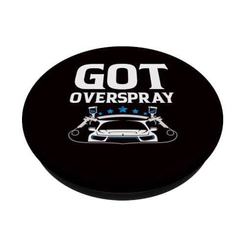 Auto Body Painter - Got Overspray PopSockets Swappable PopGrip, Black - Image 2