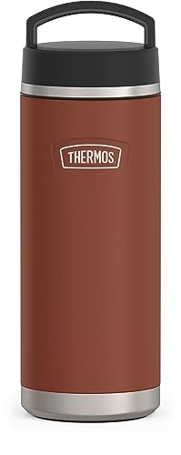 THERMOS ICON SERIES Stainless Steel Water Bottle with Screw Top Lid - 32 Ounce, Saddle - Vacuum Insulated Water Bottle with Lid
