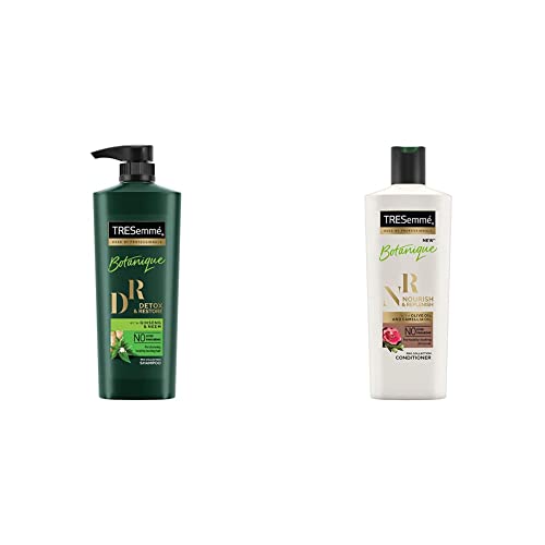 TRESemme Detox and Restore Shampoo, 580ml And TRESemme Nourish and Replenish Conditioner, 190ml
