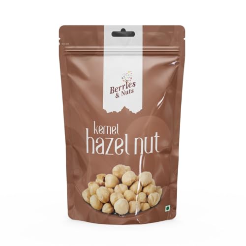 Image of Berries and Nuts Jumbo Turkish Hazel Nuts 400 Grams | Blanched Hazel Nut Kernels without skin | 2 Pack of 200 Grams.