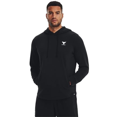 Under Armour Men's Project Rock Heavyweight Terry Hoodie, Black, Large3