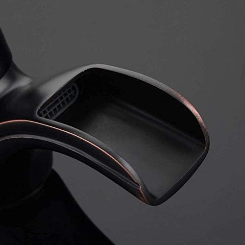 Robinets de lavabo robinets noirs robinet d'évier cascade mitigeur