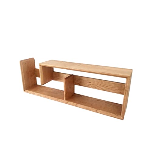 Estantería de pared estantería de madera decorativa de pared estantería multiusos para sala de estar, oficina y dormitorio (color: latón) (latón)