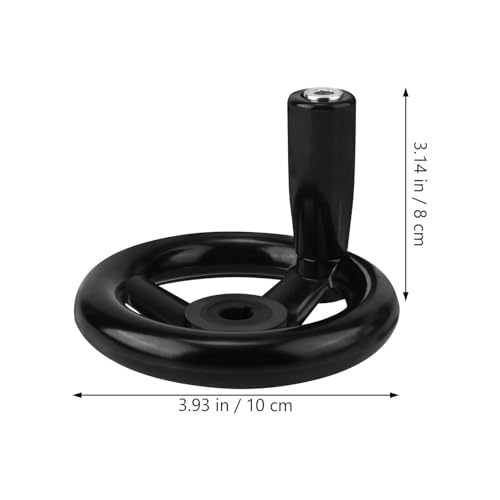 Volante de 3 radios para máquina giratoria con mango de plástico resistente 4
