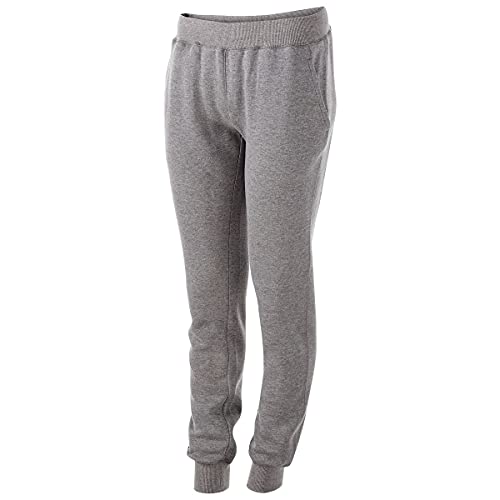 Holloway Ladies 60 40 Fleece Jogger, Charcoal Heather, XS
