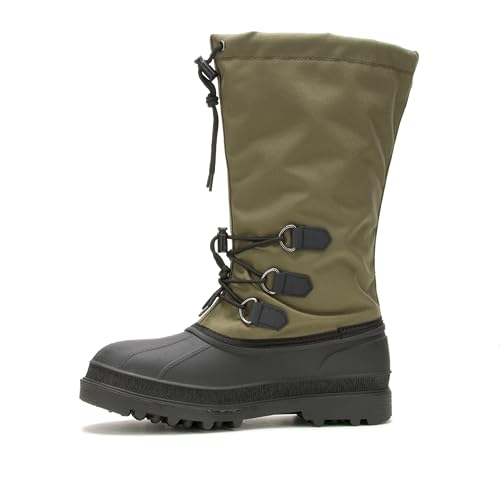 Kamik M Canuck Grün - wasserdichte robuste Herren Outdoor Winterstiefel, Größe EU 46 - Farbe Dark Olive