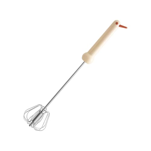 Batidora de mano de acero inoxidable con piezas desmontables para batir y mezclar en hornear, herramienta de horneado, batidor de huevos, manual (idioma español no garantizado)