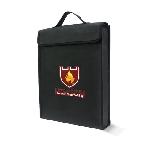Bolsa ignífuga para proteger documentos valiosos del fuego en casa 2